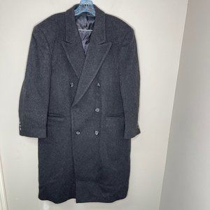 NINO CERRUTI Cashmere Blend Overcoat Double Breasted Coat Men’s 42R